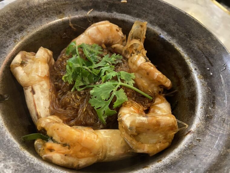 タイ麺料理【クンオップウンセン】海老と春雨蒸し