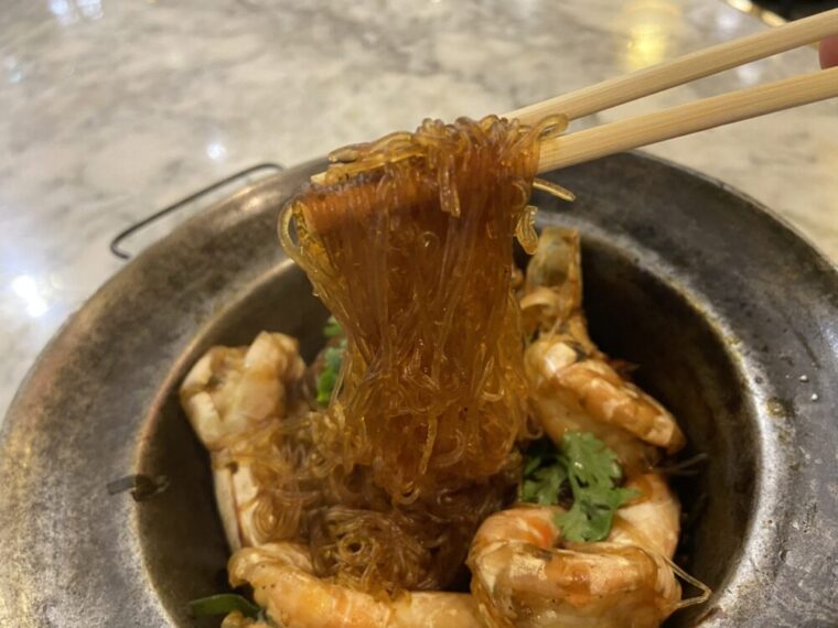 タイ麺料理【クンオップウンセン】海老と春雨蒸し