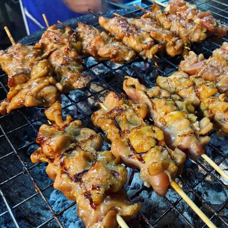 タイおかず料理【サポークガイヤーン屋台】タイ風もも肉焼き鳥