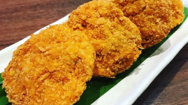 タイおかず料理【トートマンクン】タイ風海老すり身揚げ