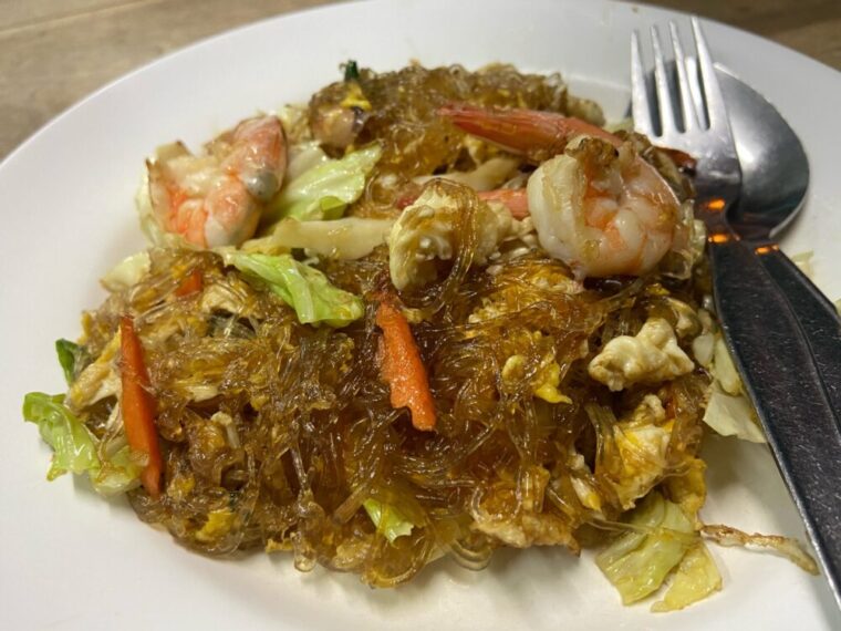 タイ麺料理【パットウンセンクン】タイ風春雨炒め