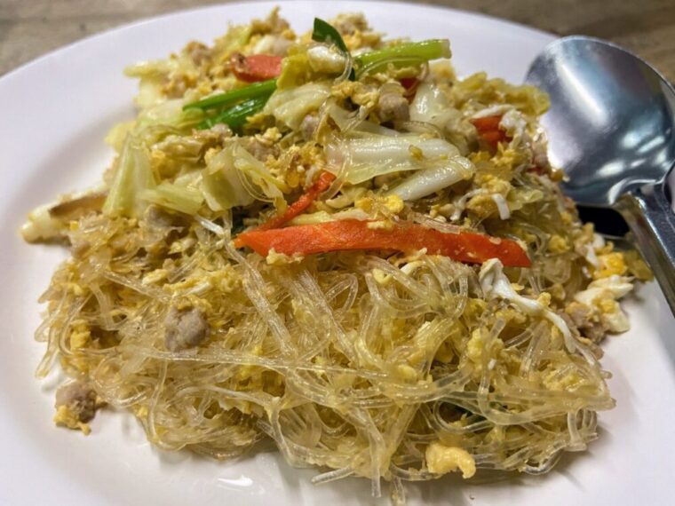 タイ麺料理【パットウンセンムーサップ】タイ風豚ひき肉春雨炒め