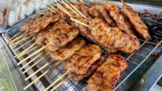 タイおかず料理【ムーピン】タイ風豚の串焼き