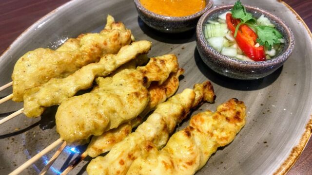 タイおかず料理【ガイサテ】鶏肉イスラム風串焼き