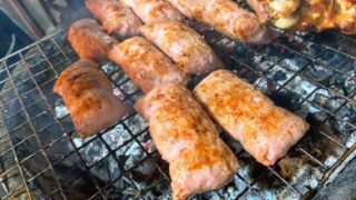 タイおかず料理【屋台のネーム】豚肉発酵ソーセージ